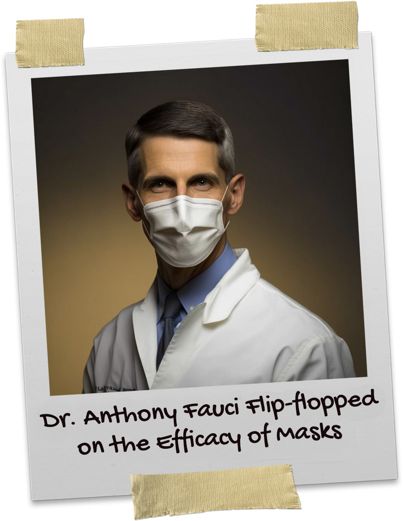 Dr. Anthony Fauci wearing a face mask